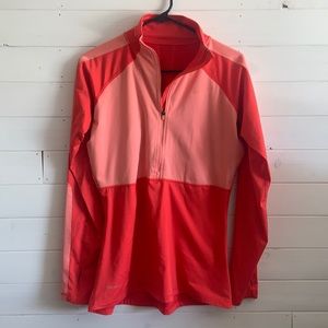 Coral Nike pro quarter zip